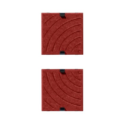 USM Soft Panel Mono für USM Haller Regale, 35 cm x 35 cm, Rot, Rund