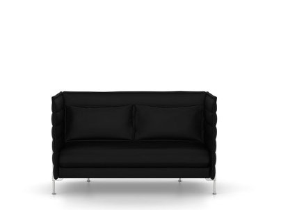 Alcove Sofa, Zweisitzer (H94 x B164 x T84 cm), Credo, Anthrazit/elefant