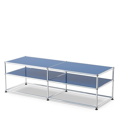 USM Haller Beistelltisch Typ 1, Metall, Enzianblau RAL 5010