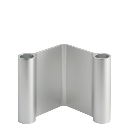 Pair Kerzenhalter, Aluminum, H 11 cm