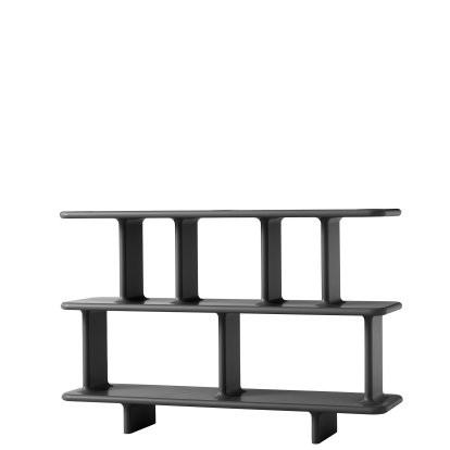 Archivo Regal, Black grey, H 92 cm