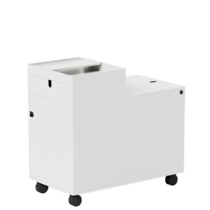 Next Rollcontainer, H 57 cm, Weiß, Mit Tür