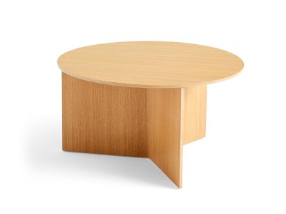 Slit Beistelltisch, Wood, H 35,5 x Ø 65 cm, Oak lacquered