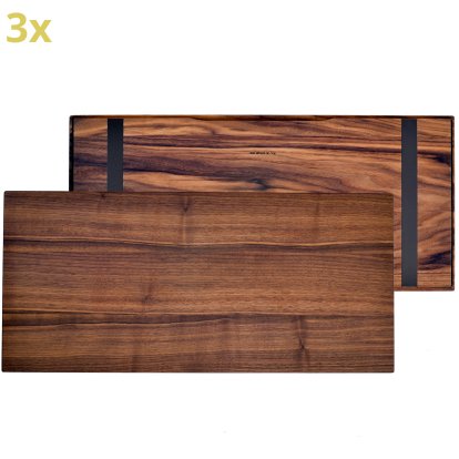Holzauflage für USM Haller Regale, Größe XL, 75 cm x 35 cm, Amerikanischer Nussbaum