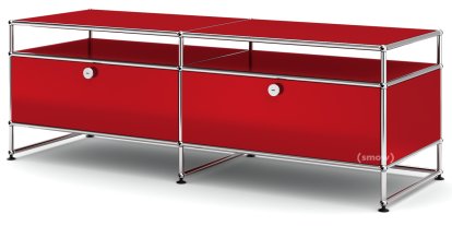 USM Haller TV-Board L, USM rubinrot