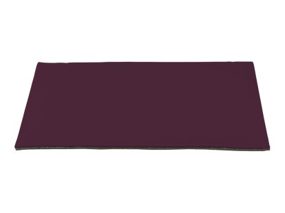Sitzauflage für Ulmer Hocker, Mit Polster, aubergine