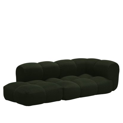 Sander Sofa Design 5, Armlehne rechts, Hug Me - Moosgrün 032