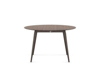 PLAYdinner Round Tisch, Eiche geräuchert, Ohne Einlegeplatte, Ohne Einlegeplatte