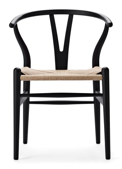 CH24 Wishbone Chair Soft Colours, Soft Black