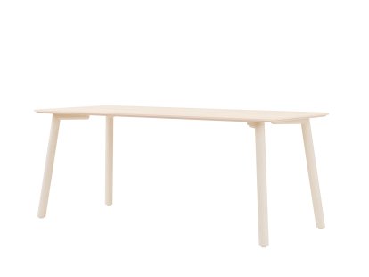 Meyer Color Esstisch, 180 x 80 cm, Esche gewachst mit Weißpigment