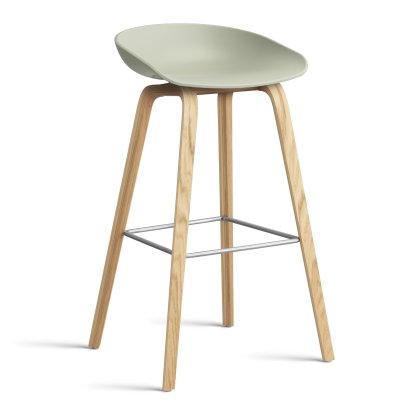 About A Stool AAS 32 Barhocker, Barvariante: Sitzhöhe 74 cm, Eiche lackiert, Pastel green 2.0