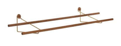 Shoe Rack, Messing, Eiche natur