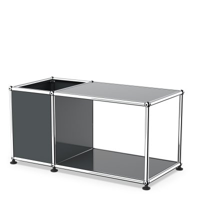USM Haller Beistelltisch mit Aufbewahrung, Anthrazitgrau RAL 7016, 35 cm