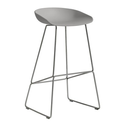 About A Stool AAS 38 Barhocker, Barvariante: Sitzhöhe 74 cm, Edelstahl, Concrete grey
