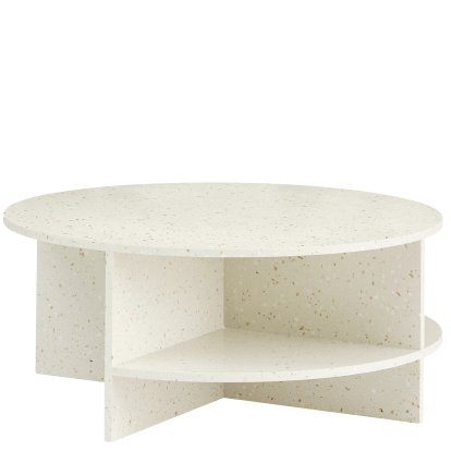 Halves Couchtisch, Terrazzo off-white