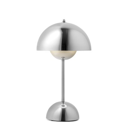 Flowerpot VP9 Akkuleuchte, Chrom