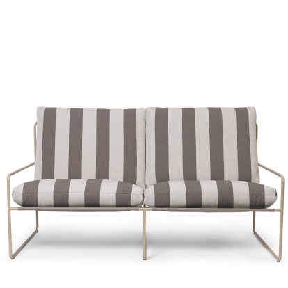 Desert Sofa 2-Seater, Cashmere / stripe