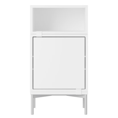 Stacked Nachttisch 2, Weiß