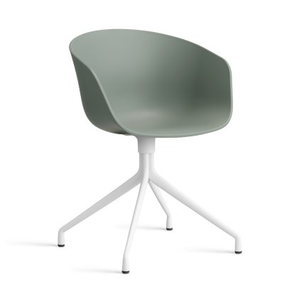 About A Chair AAC 20 Drehstuhl, Fall green 2.0, Aluminium weiß pulverbeschichtet