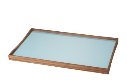 Turning Tray Tablett, L (38 x 51 cm), Schwarz/Blau