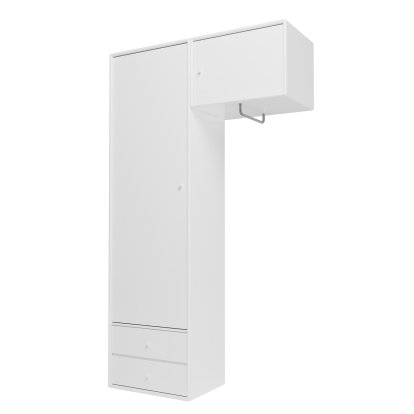 Attire II Garderobe, New White, Wandaufhängung