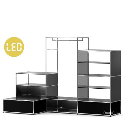 USM Haller E Garderobe XL mit Beleuchtung