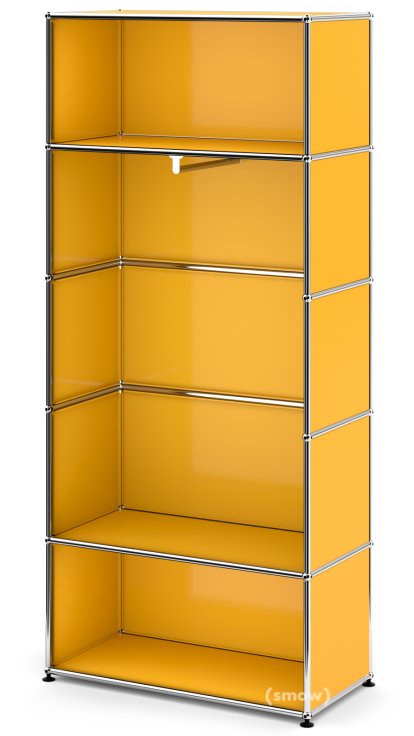 USM Haller Garderobe M mit Kleiderstange Typ 1, Goldgelb RAL 1004