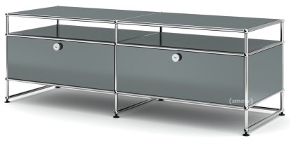 USM Haller TV-Board L, Mittelgrau RAL 7005