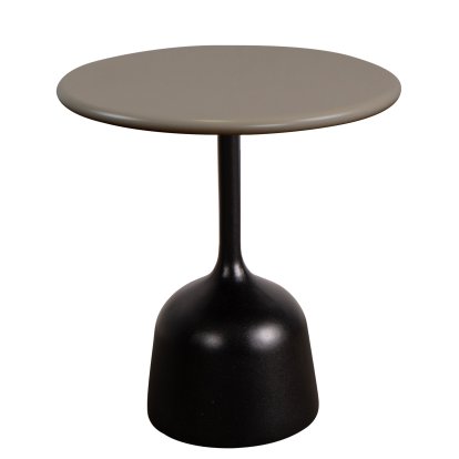 Glaze Beistelltisch, Aluminium - Taupe, Lava grey