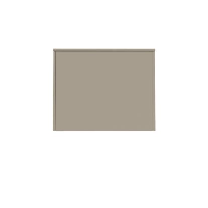 Aventa Sideboard mit Türen, 60 cm, 2 Höhenraster, Melamin steingrau, Wandmontage