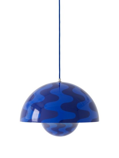 Flowerpot VP7 Pendelleuchte, Cobalt blue/twilight blue