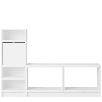 Stacked Garderobe 1, Weiß