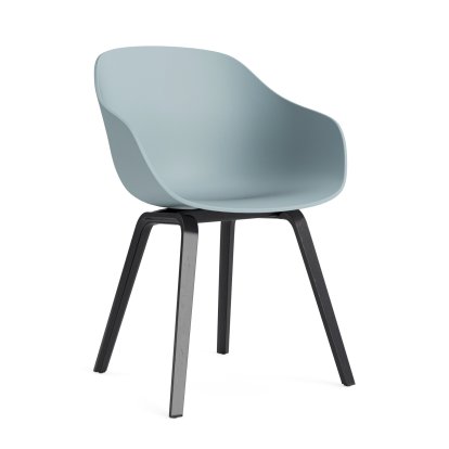 About A Chair AAC 222 Stuhl, Eiche schwarz lackiert, Dusty blue 2.0