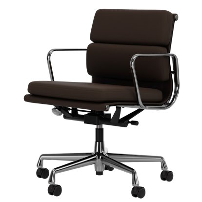 Soft Pad Chair EA 217, Poliert, Leder Premium F kastanie, Plano braun
