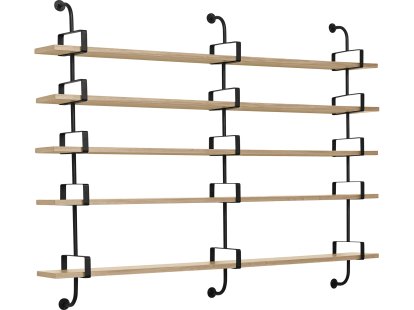 Démon Wandregal, B 215 x H 155 cm, Eiche natur