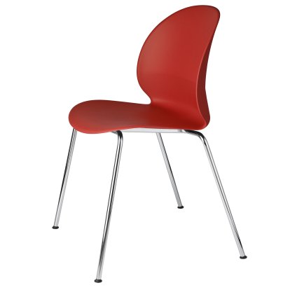 N02 Stuhl, Dunkelrot, Chrome