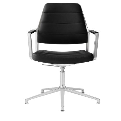 Swivel 455+ Drehstuhl, Standfuß, Leder schwarz