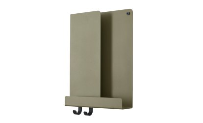 Folded Wandregal, H 40 x B 29,5 cm, Olive