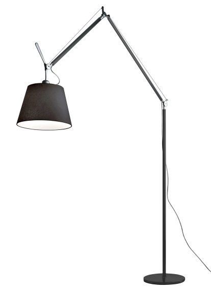 Tolomeo Mega Terra Stehleuchte, Stoff schwarz, 36 cm