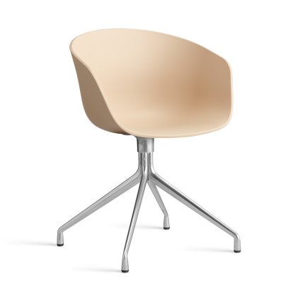 About A Chair AAC 20 Drehstuhl, Pale peach 2.0, Aluminium poliert