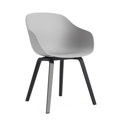 About A Chair AAC 222 Stuhl, Eiche schwarz lackiert, Concrete grey 2.0