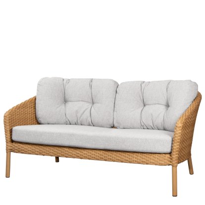 Ocean Lounge large 2-Sitzer-Sofa, Large flat Weave - Natural, Wove - Light brown