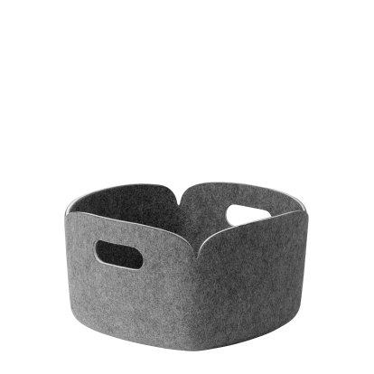 Restore Aufbewahrungskorb, L 28 cm x B 28 cm, Grau