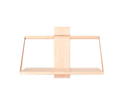 Wood Wall Wandregal, M (45 x 20 x 32 cm), Eiche natur