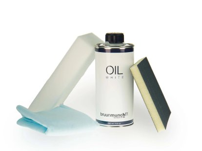 Bruunmunch Holz Pflegeset, Für geöltes Holz weiß geölt