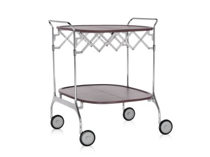 Gastone Servierwagen, pflaume, Chrom