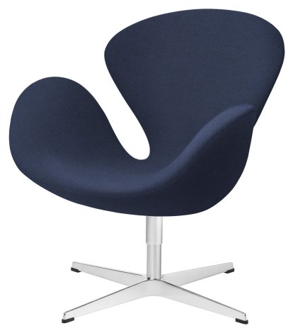 Swan Chair, Sonderhöhe 48 cm, Christianshavn, Christianshavn 1155 - Dark blue