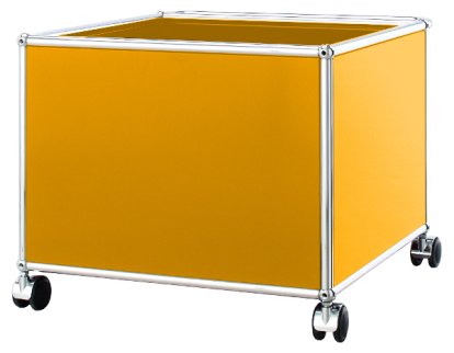 USM Haller Kinder Rollcontainer, Goldgelb RAL 1004, H 43 x B 53 x T 53 cm