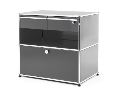 USM Haller Techniksideboard M, USM mattsilber