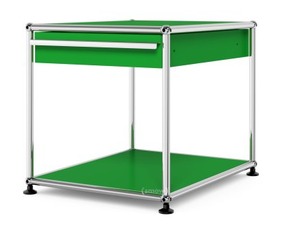 USM Haller Beistelltisch mit Schublade, USM grün